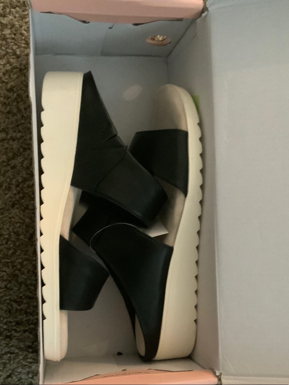 Kensie Black Slip-On Platform Mules - Picture 5 of 6